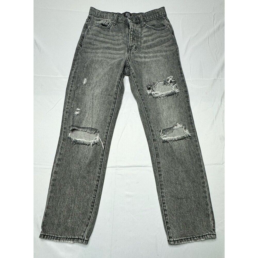 BDG Urban Outfitters Women’s Button Fly Slim Straight Black Jeans - Size 26x26.5